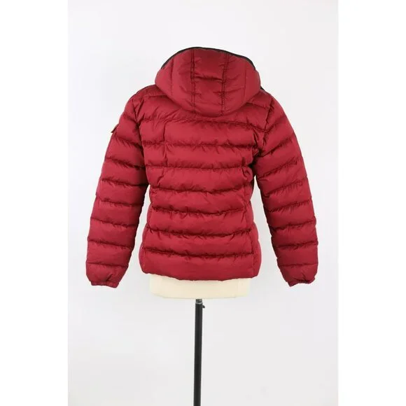 Moncler Badymat Guibbotto Down Puffer Jacket w/ Removable Hood SZ 4/XL Red